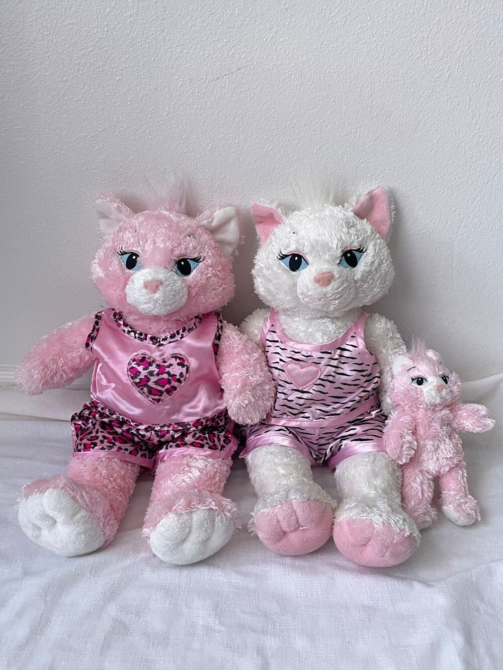 Build A Bear Sassy Kitty Lot White Pink Cat Kitty Plush Marie Aristocats Clothes